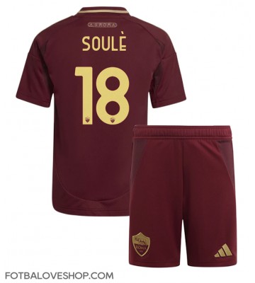 AS Roma Matias Soule #18 Dětské Domácí Dres 2024-25 Krátký Rukáv (+ trenýrky)